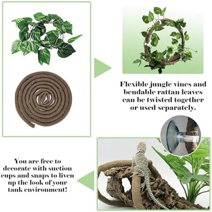 kathson Gecko Coco Hut Lizard Coconut Hide Cave Natural Coconuts Husk Reptile Hanging Nest Habitat Decor Bearded Dragon Terrarium Accessories for Crested Gecko Chameleon Snake Spider (4 PCS)