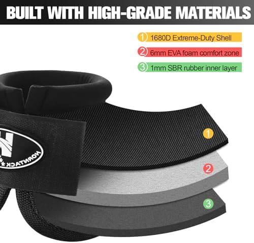 Horse Bell Boots for Outdoor Sports (Black, XL)