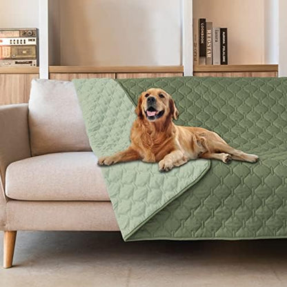 gogobunny Waterproof Pet Blanket for Bed, Washable Couch Cover for Dog Cat