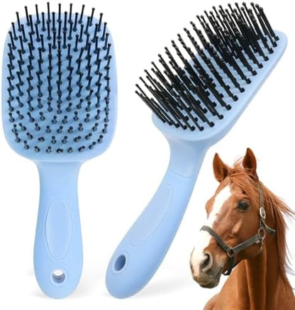 Blue Horse Mane&Tail Comb Horse Grooming Brush 8.62in/21.9cm