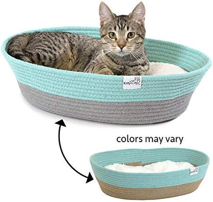 Kitty City Cat Bed, Cotton, 14" W x 19" L x 5" H (Pack of 2)