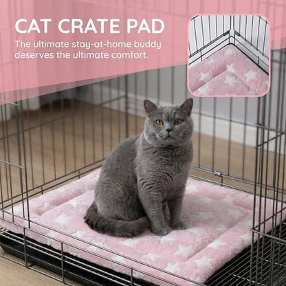 Cat & Dog Bed Mat - Reversible Dog Crate Bed Mats, Soft & Breathable Kennel Pad, Durable Crate Bed for Extra Small Dogs & Cats