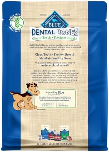Blue Buffalo Mini Dental Bones, 12 oz, 44 Mini Bones