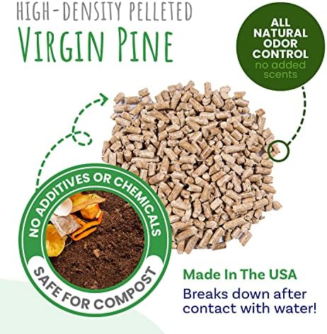 Small Pet Select Pine Pellet Bedding for Rabbits & Guinea Pigs, 8 lb