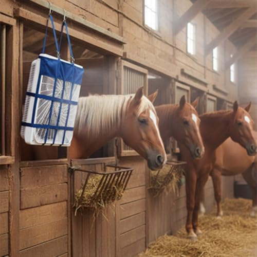 Tessco for you 1 Pcs Box Fan Holders for Horse Stall, Nylon Bag,Blue