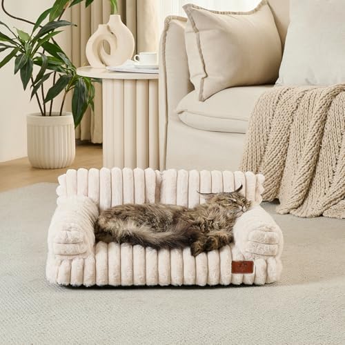 Hollypet Small Dog Large Cat Bed Puppy Couch Beds for Pets up to 25 lbs