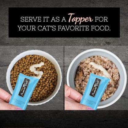Fussie Cat Ocean Fish Puree, lickable cat Treats, 0.5oz Pouch Pack of 4