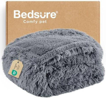 Bedsure Waterproof Dog Blankets for Medium Dogs, Fluffy Faux Fur, 40x50