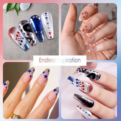 Laza 2g Stars Glitter for Independence Day Five-Pointed Star Sequins