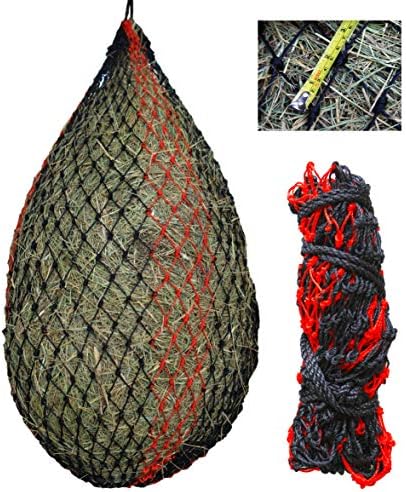 T TEKE Deluxe Slow hay Feeder hay nets, 1-3/4" Feeding Holes, Horse Supplies hay Bags for Horses, Goats
