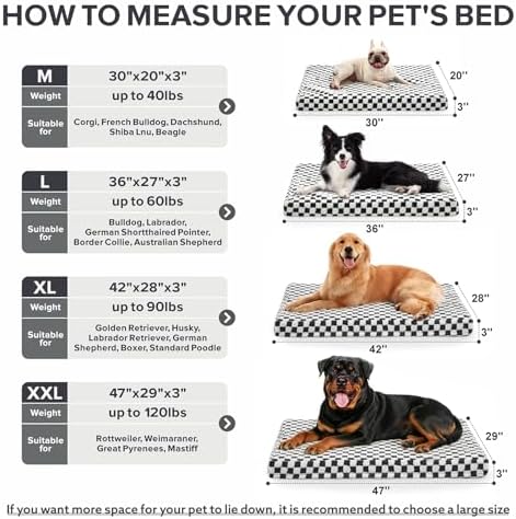 JOEJOY Dog Bed for Medium Dogs, Large Orthopedic Dog Bed with Removable Washable Cover, Cute Modern Plush & Memory Egg Crate Foam Dog Bed, 30 x 20 inch, Grey
