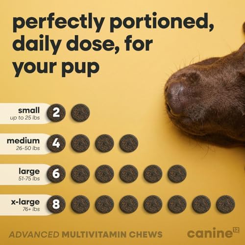 Dog Multivitamin, 24-in-1 Chewable Supplement, Probiotics, 120ct