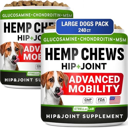 Advanced Joint Hemp Chews for Dogs Mobility - Hip & Joint Pain Relief Chews