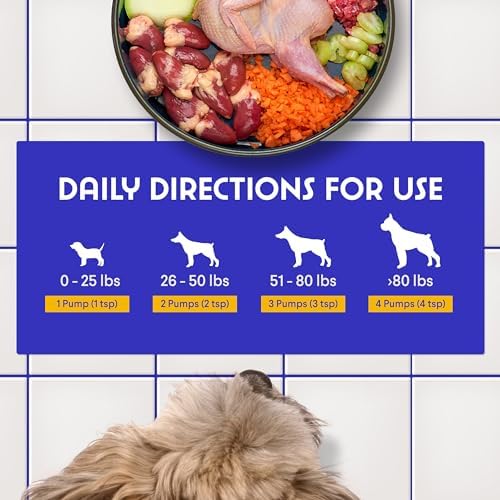 Wonder Paws Fish Oil for Dogs - Omega 3 for Dogs from Alaskan Salmon, Cod & Krill Oil - EPA DHA Fatty Acids - Less Shedding & Itching - Skin, Joint, Immune & Heart Health - Liquid Supplement (16 oz)