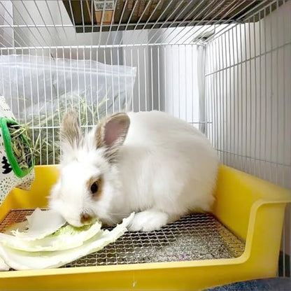 Litter Box Rabbit, Bunny Potty Pan, 1cm Steel Grate with Tray