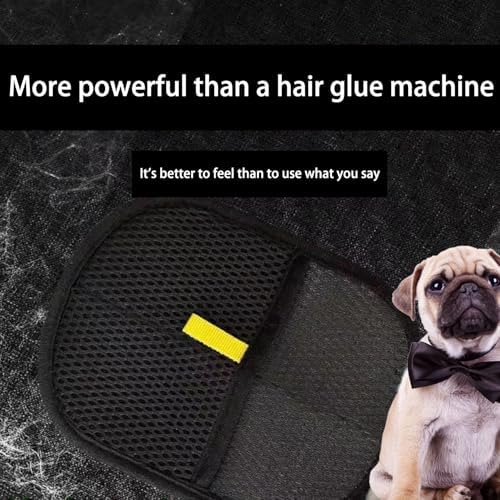 Pet Hair Remover Gloves 2 Pack with Comb, Reusable Electrostatic Pet Hair Removal Mitt for Couch, Car Seats, Clothes & Bedding, Dog & Cat Fur Remover for Furniture & Upholstery