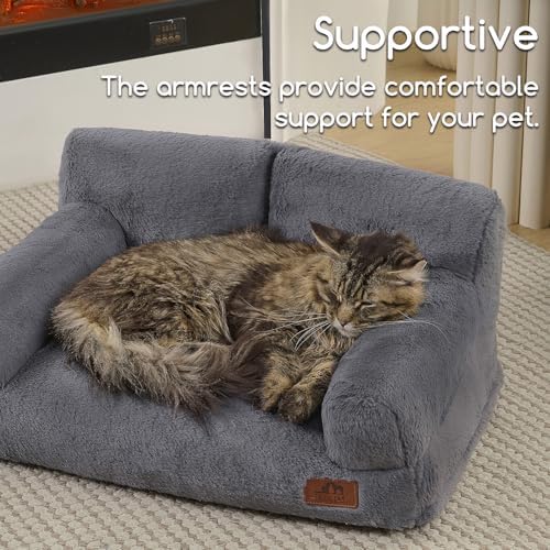 Hollypet Small Dog Large Cat Bed Puppy Couch Beds for Pets up to 25 lbs