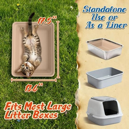 60-Pack Disposable Cat Litter Boxes: Leak-Proof & Odor-Control Cat Trays