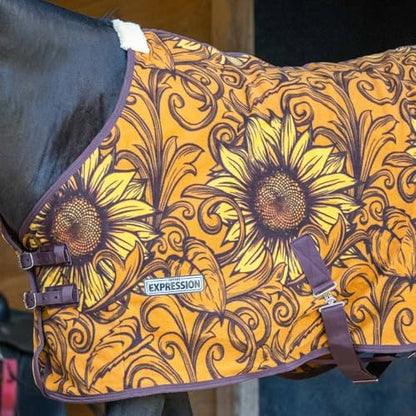 Jeffers Expression Standard Neck Fleece Cooler Horse Blanket, 81" – Lightweight Breathable Polyester Fleece Horse Cooler for Moisture Control, Drying, Layering, All Year Round Use - Bloomin Toolin
