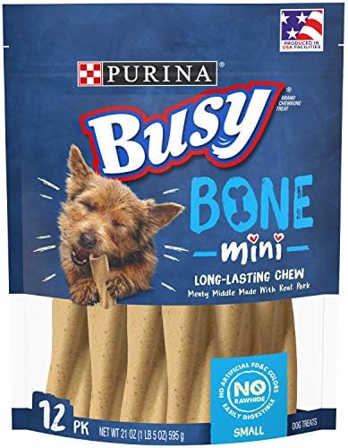 Busy Purina Busy Made in USA Facilities Small Breed Dog Bones, Mini - 12 ct. Pouch
