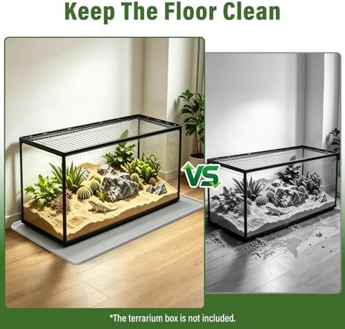 Silicone Reptile Mat 50"x34" Large Bearded Dragon Flooring Mat
