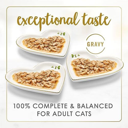 Purina Fancy Feast Gravy Lovers, Poultry & Beef Wet Cat Food, 3oz, 24-Pack