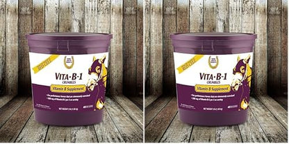 Farnam Horse Health Vita B-1 Crumbles Supplement for Horses, Supports Optimal Muscle Activity and Metabolism for Performance, 3 pounds, 48 Day Supply (Pack of 2)