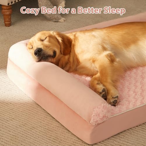 BFPETHOME Orthopedic Washable XXL Dog Bed for Senior Dog Cozy Sleep