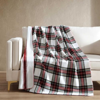 Nautica - Soft Reversible Throw Blanket for Bed & Couch, 50 x 70