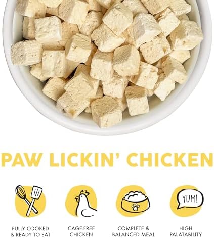 Weruva Cat Freeze Dried, Paw Lickin' Chicken with Chicken Breast, 1oz Bag