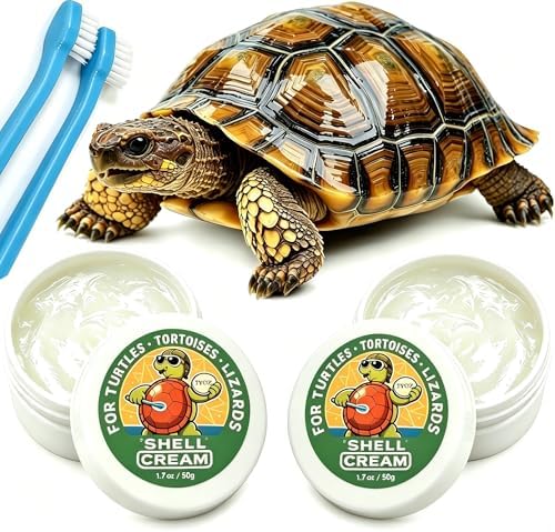 2Pcs Turtle Shell Balm, Reptile Shell Care Conditioner Moisturizer for Tortoise Lizard Reptiles, Essential Turtle Accessories, Skin Relief & Dryness Prevention for Tortoise, Lizard & All Reptiles
