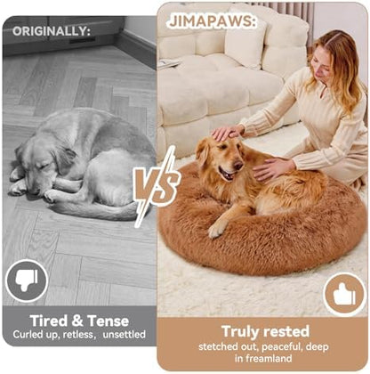 Cat Beds for Indoor Cats, Washable 20" Donut Pet Bed for Small Dogs