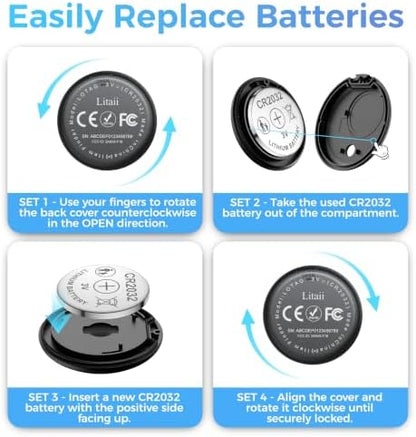 GPS Tracker for Vehicles,2 Year Battery Life,GPS Tracker,2pcs Black Hidden Magnetic case,Trackers for Tracking Vehicle,2pcs GPS Tracker,Ultra-Slim,No Monthly Fee for Android and iPhone,IP68