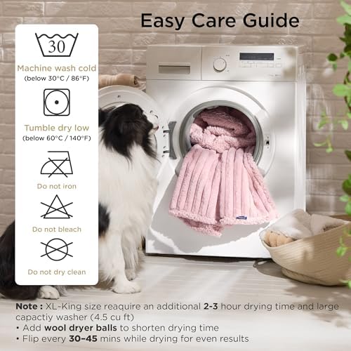 Bedsure ComfyFleece™ Waterproof Dog Blankets for Large Dogs,40x50