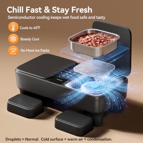 Meowant Automatic Wet Food Cat Feeder, Semiconductor Cooling & Pre-Heating