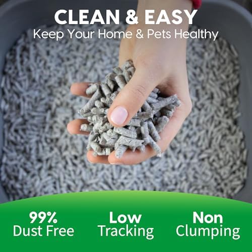 Fresh Pellet Non-Clumping Paper Cat Litter, 12 Pound