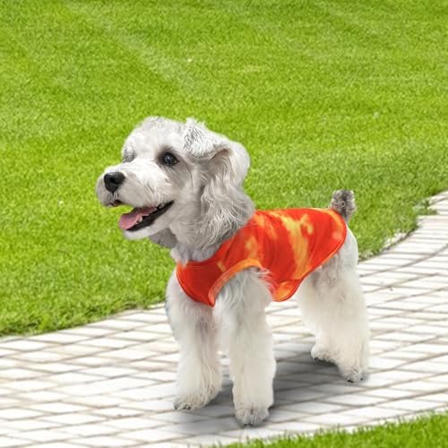 XPUDAC 4 Pack Dog Shirt Tie Dye Lightweight Dog Clothes for Medium Large Dogs Boy Girls Breathable Stretchy Tank Top Vest-4X-Large
