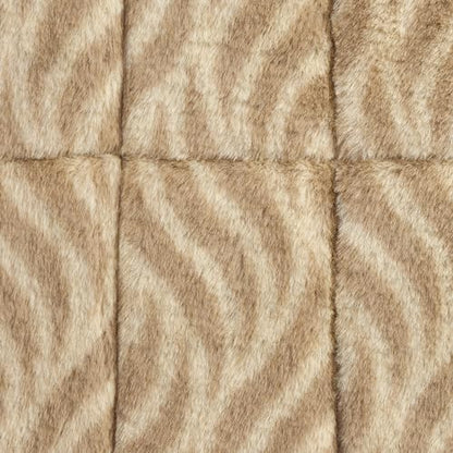 MidWest Homes for Pets QuiteTime Deluxe Wave Bolster Bed for Intermediate Dogs; Easily Machine Wash and Dry; Tan; 36"; 40236-WVTN