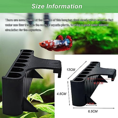 2PC 7 Holes Upgraded Aquarium Plant Holder, Aquatic Plants Cup for Tank