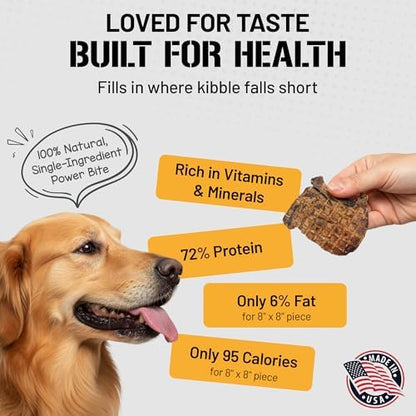 Dog Chits Lamb Lung Fillets Dog and Puppy Treats - Low Fat, High Protein Single Ingredient Dog Treat - Easy to Break Slices - Great for Training - Made in USA, 6 oz. Bag