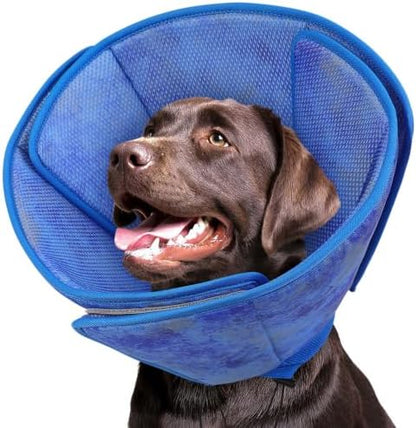 Queenmore Soft Dog Cone Collar, Dog Cones for Large Dogs After Surgery