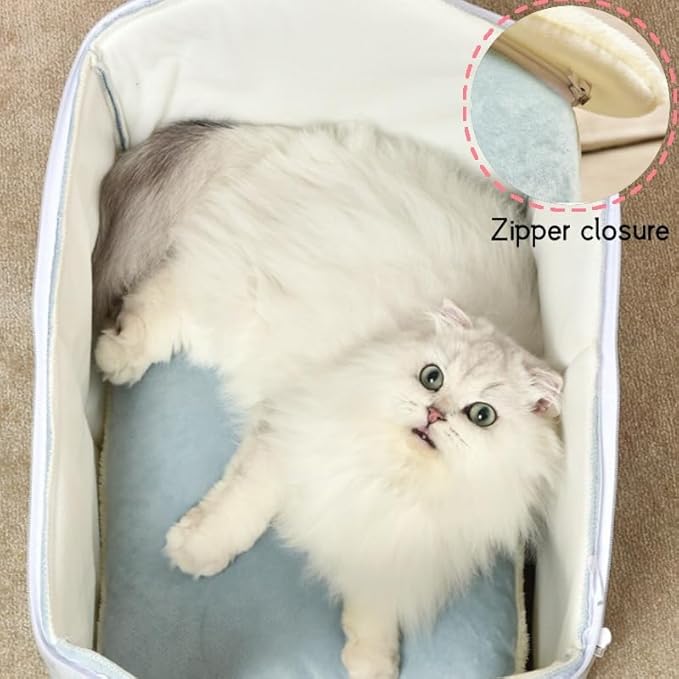 Cat Bed Cave, Cute Christmas Plaid Cat Beds for Indoor Cats, Pet House Cats Tent with Removable Cushion Pillow for Kittens Puppy Small Dogs (Plaid-S(15.7x12.6x13.7in))