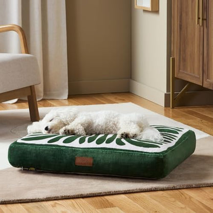 Town & Country Luxe CuddleTown Matisse Everwash® Pillow Pet Bed, Water Repellent Floor Pillow, Machine Washable Cover, Soft & Calming, Taupe, Small 28"x22"x4"