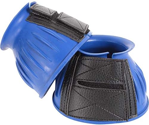 CASHEL Rubber Bell Horse Boots, Blue, Large