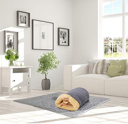 4 in 1 Self Warming Burrow Cat Bed Hideway Sleeping Cuddle Cave