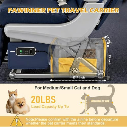 Cat Carriers, 17.7"x13"x13" Collapsible Pets Travel Carriers
