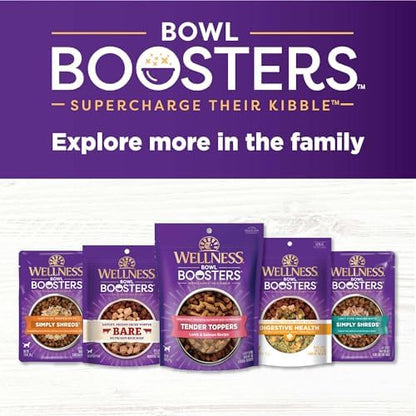 Wellness Bowl Boosters Bare Freeze Dried Turkey Dog Food Topper for Small, Medium, and Large Breeds, Grain Free, Natural, 4 oz Bag (Pack of 2)