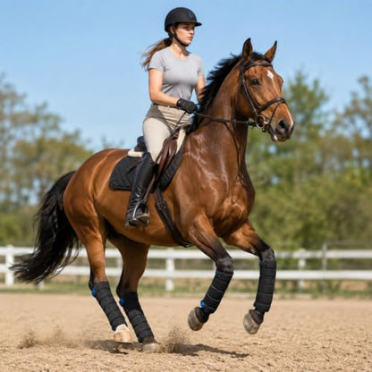 LOVIVO 4 Pack Reusable Gel Horse Ice Boots, Adjustable 4 Leg Cooling Wraps
