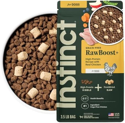 Instinct RawBoost, Dry Dog Food + Freeze Dried, Real Chicken, 3.5 lb. Bag