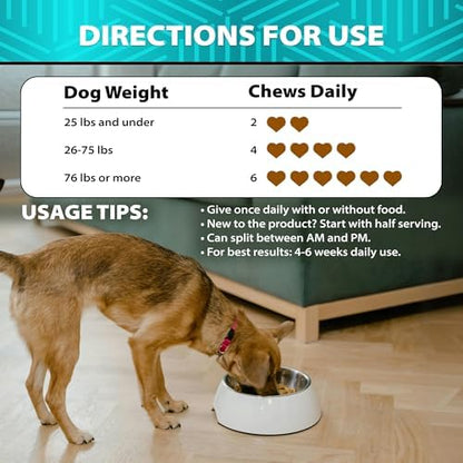Dog Allergy Chews - 120 Treats - Itch Relief for Dogs - For Yeast & Itching